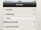 Reeder, el Google Reader de iPhone