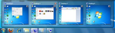 Dexpot, escritorios virtuales en Windows 7 integrados con la superbarra