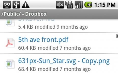 Dropbox presenta su cliente para Android y anuncia API para BlackBerry