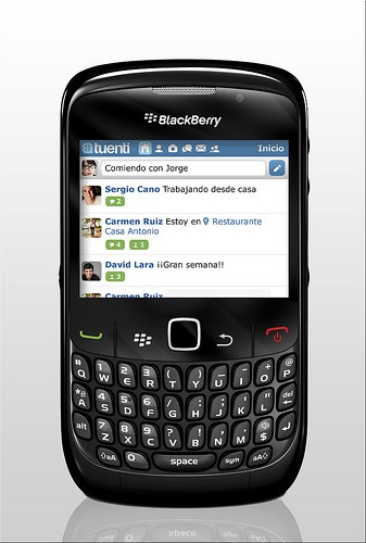 Tuenti, ahora también BlackBerry