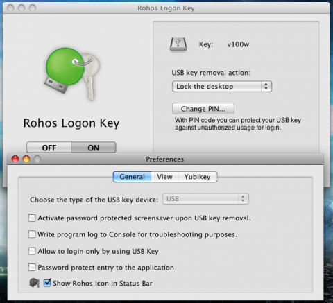 Rohos Logon Key, o cómo utilizar cualquier dispositivo USB como una llave física para tu Mac