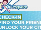 Foursquare trata de registrar el botón «Check-In»