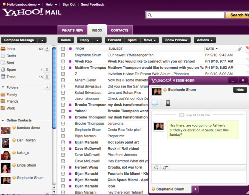 Yahoo presenta demo de su nueva interfaz