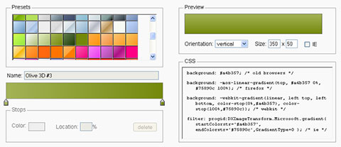 Herramienta online para generar gradientes en CSS3