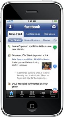 Facebook para iOS tiene una nueva actualización