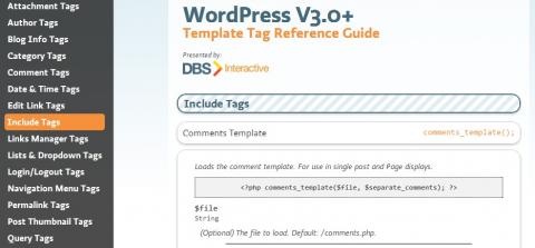 Guía de referencia para los template tags de WordPress