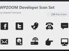 Colección de 154 iconos para desarrolladores web