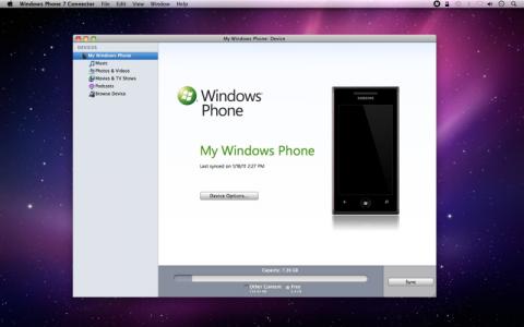 Windows Phone 7 Connector llega a MacOS X