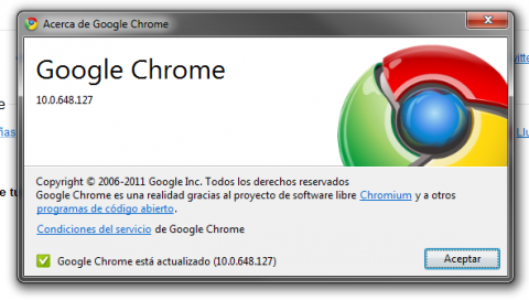 Publicada actualización de Chrome, van por la 10