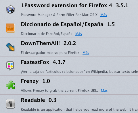 Extensiones que uso y recomiendo para Firefox