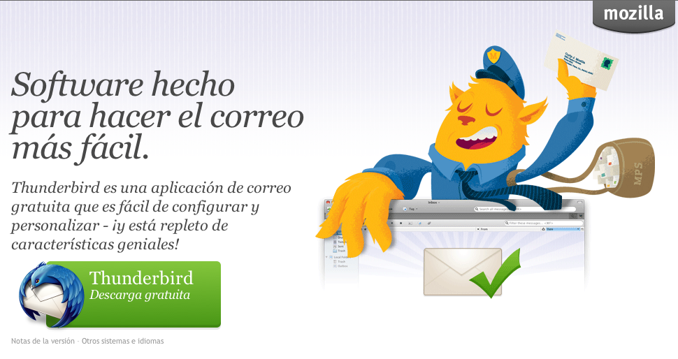 Ya está disponible Thunderbird 5.0