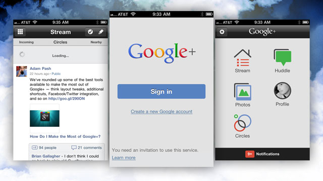 Disponible la aplicación de Google+ para iOS