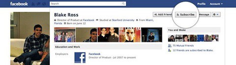 Facebook lanza el botón «suscribirme»
