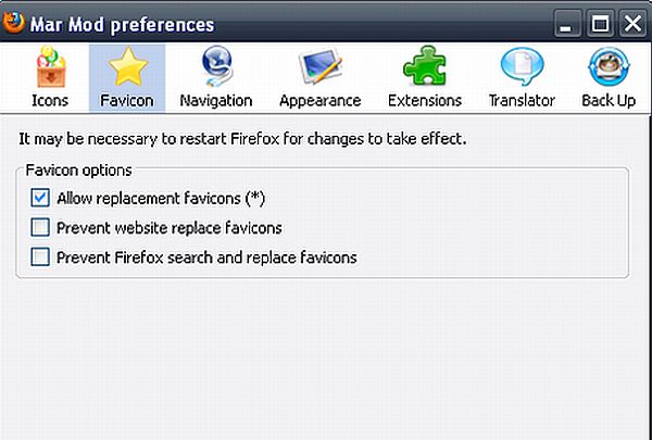 Mar Mod es un complemento de Firefox con muchas funciones