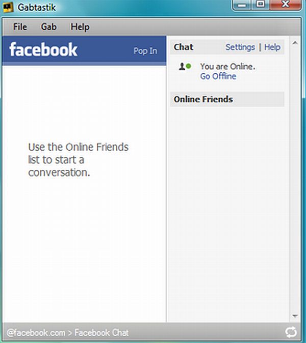 Gabtastik: usa el chat de Facebook, pero fuera de Facebook