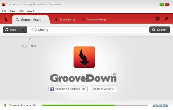 Groovedown: descarga fácilmente la música de Grooveshark