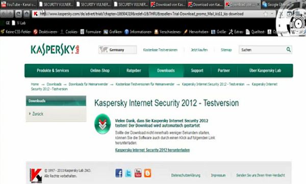 El antivirus Kaspersky e Internet Security 2012 es vulnerable a ataques directos