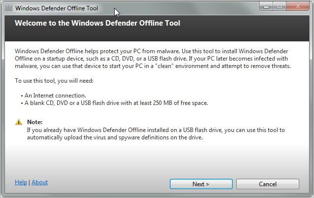 Ahora también tendremos Windows Defender offline