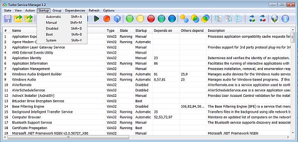 Exporta el estado de los servicios de Windows a otro PC con Turbo Service Manager