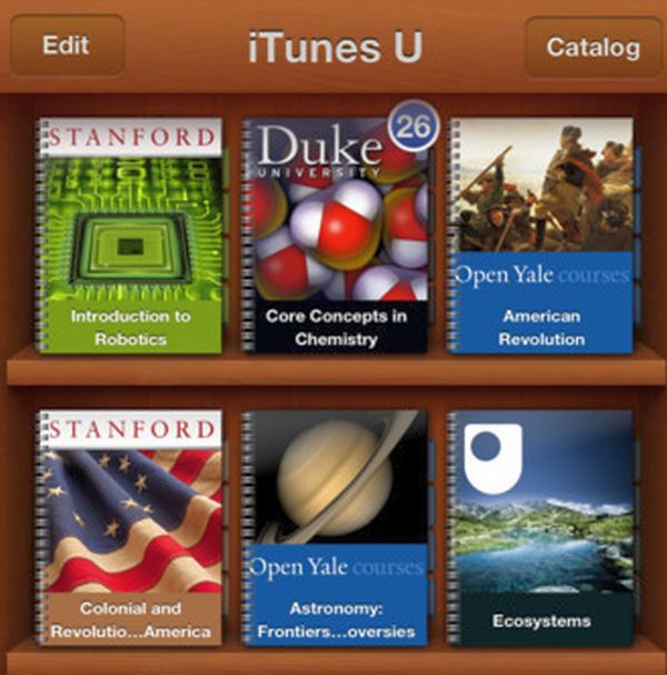 iTunes U te permite descargar cursos universitarios para el iPhone, iPod Touch e iPad