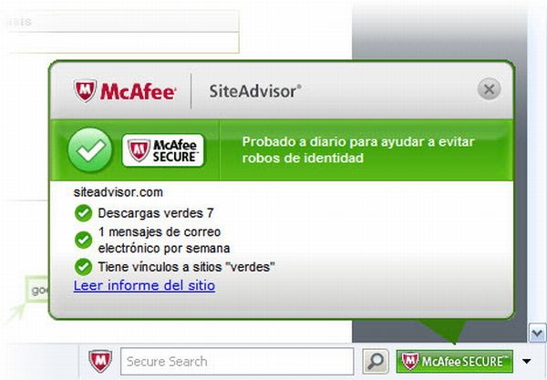 Mozilla y McAfee enfrentados por problemas de rendimiento gracias a SiteAdvisor