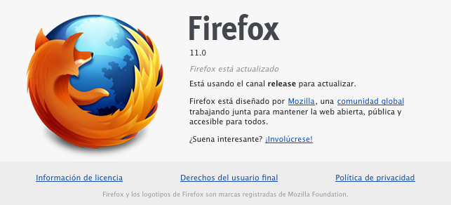 Disponible Mozilla Firefox 11.0