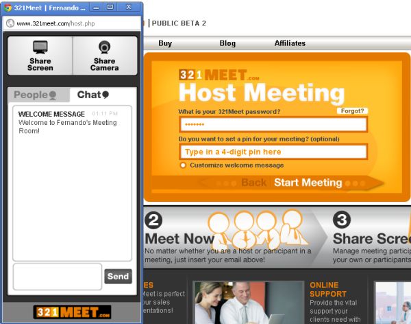 321 Meet: reuniones en línea ilimitadas