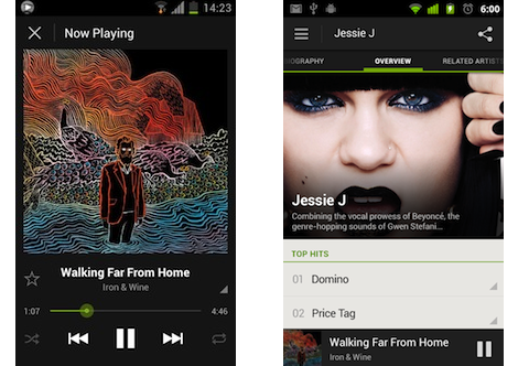 Llega totalmente rediseñada la versión beta 0.5 de Spotify para Android