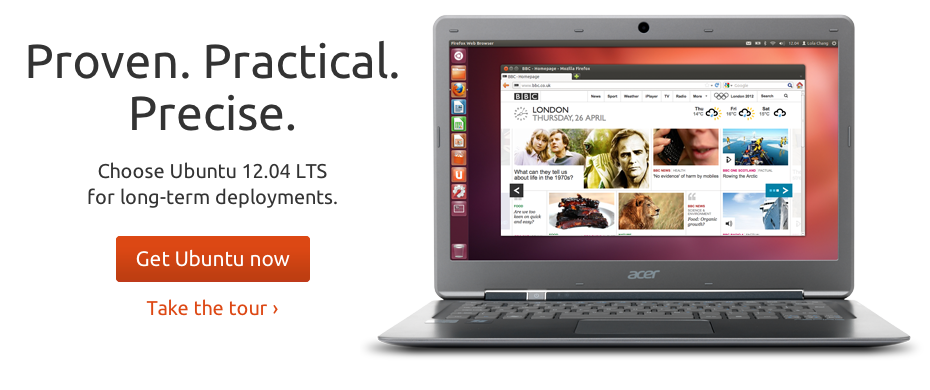 Ya está disponible Ubuntu 12.04 LTS (Precise Pangolin)