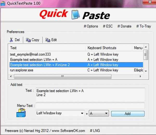 Quick Paste: texto, comandos y programas con un par de teclas