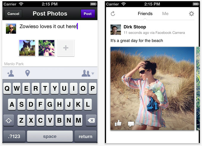 Facebook presenta la aplicación ‘Facebook Camera’