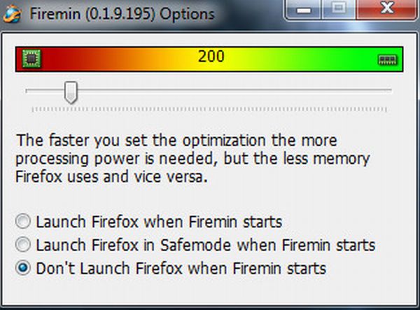 Con Firemin baja el uso de memoria en Firefox