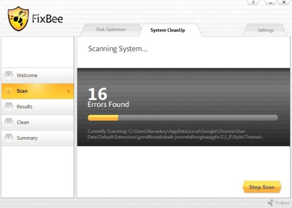 Fixbee: defragmentador y limpiador de archivos innecesarios