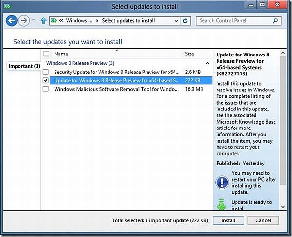 instalar hotfix para windows 7