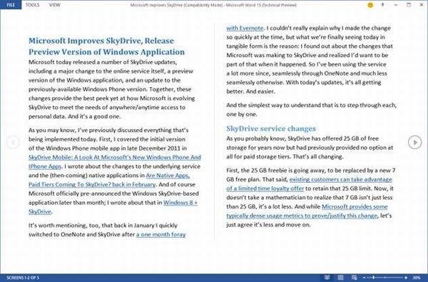 Microsoft Word 2013 tendrá soporte para editar y crear PDF