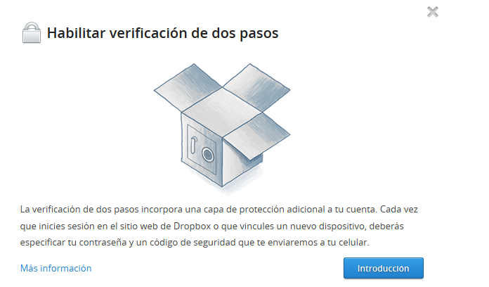 Así se habilita la verificación en dos pasos que Dropbox acaba de implementar