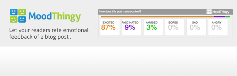 MoodThingy, plugin WordPress para recoger la impresión que un usuario tiene de un artículo de tu blog
