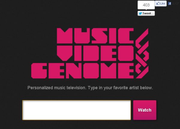 Music Video Genome crea canales personalizados de vídeos