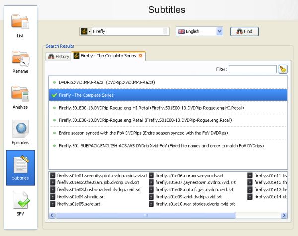 Filebot renombra a todos tus archivos multimedia y descarga subtítulos