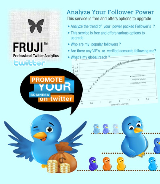 Fruji nos ofrece estadísticas sobre nuestros followers en Twitter