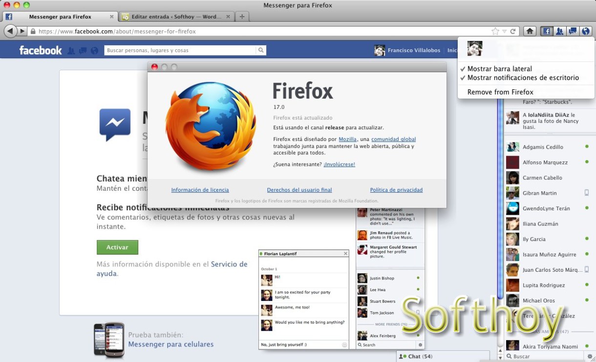 Llega Firefox 17, ahora con integración social
