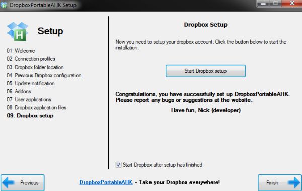 DropBox portable con DropboxPortableAHK