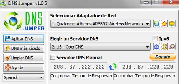 DNS Jumper descubre el DNS más rápido para tu conexión