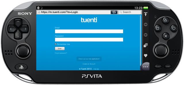 Ya se puede entrar a Tuenti desde el PS Vita