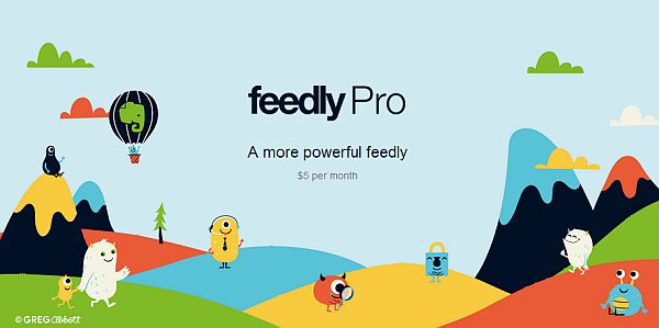 Feedly presenta un sistema de suscripción de pago