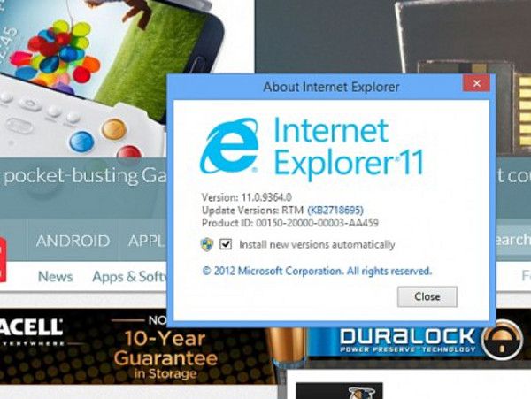 Microsoft dice que las imágenes JPG se cargan un 45% más rápido en IE11