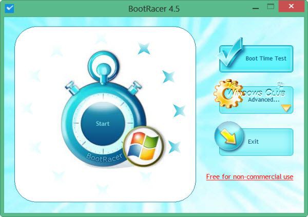 BootRacer mide el tiempo que tarda en iniciarse Windows