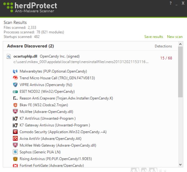 HerdProtect: busca amenazas usando 68 programas antimalware