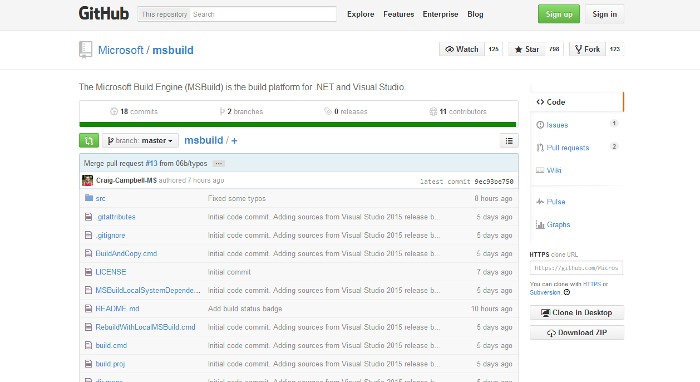 MSBuild, el compilador de Visual Studio 2015, ya es Open Source