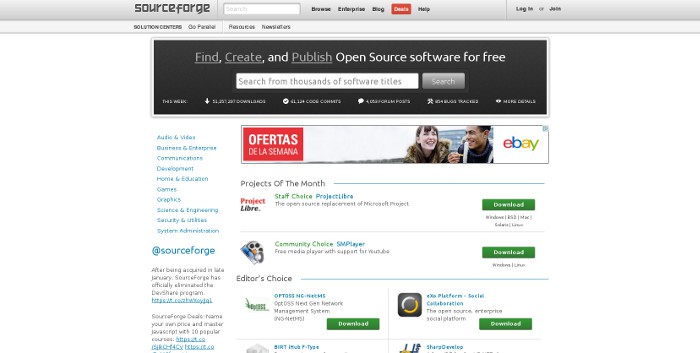 Sourceforge vuelve a la vida: se acaban los instaladores con adware